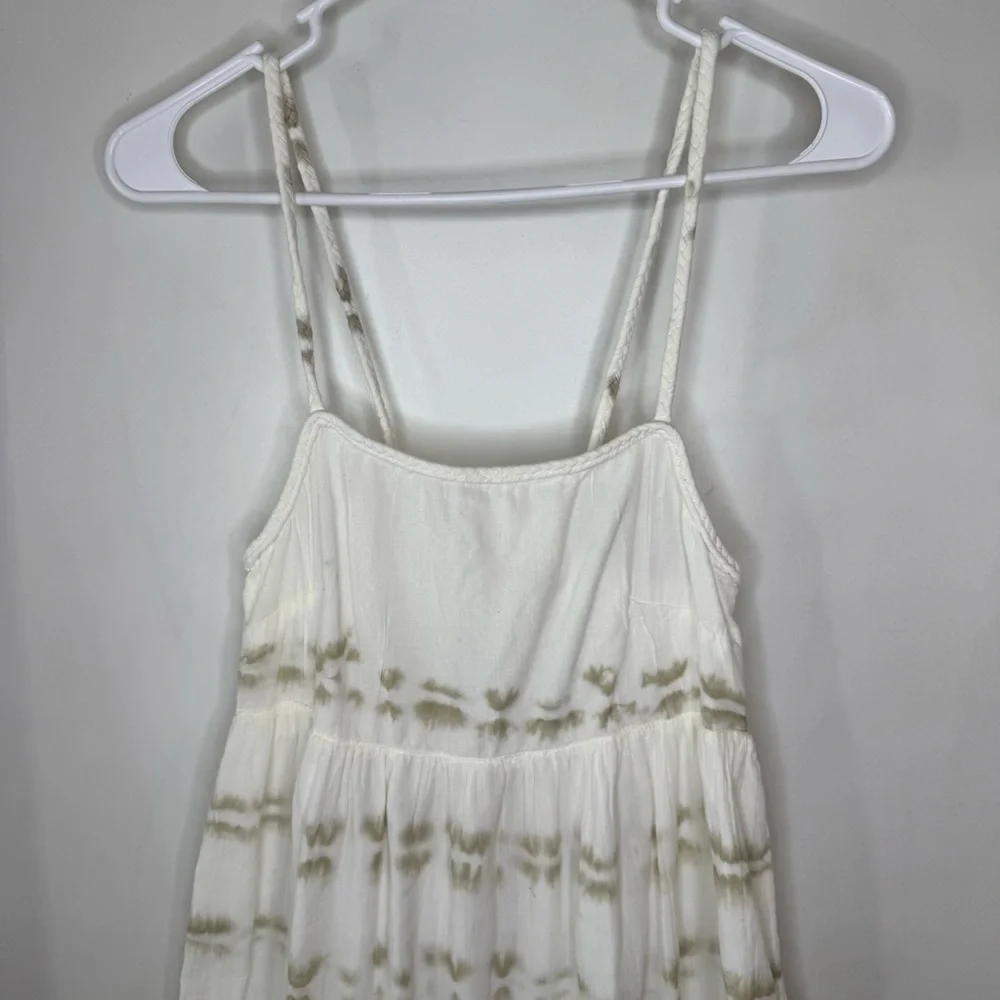 Aerie Tie Dye White Maxi Dress